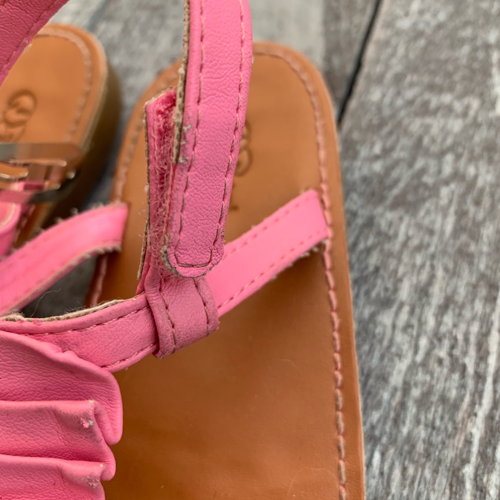 Natural Steps Pink Ruffle Sandals - Picture 6 of 8